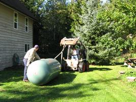 Propane tank installation 2010